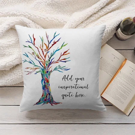Your Own Inspirational Quote Or Message Customized Photo Printed Cushion