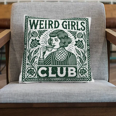 Weird Girls Club Customized Photo Printed Cushion