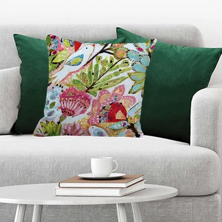 Paper Birds Customized Photo Printed Cushion