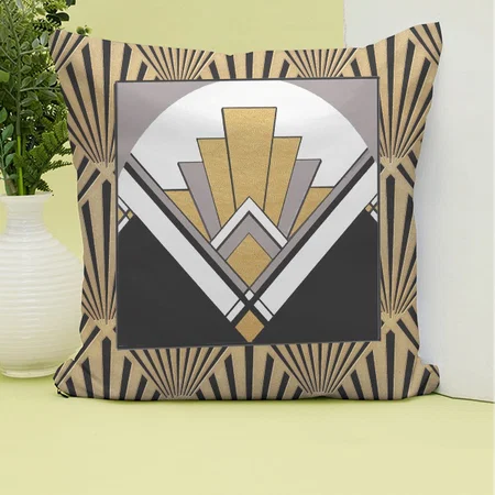 Iconic Art Deco Cushion Customized Photo Printed Cushion