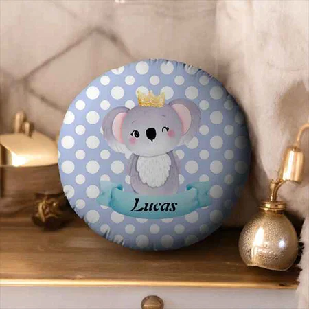 Koala Bebe Sweet Koala Customized Photo Printed Circle Cushion Pillow