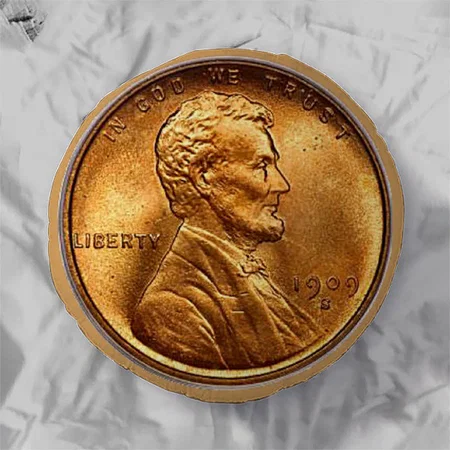 Wheat Penny Coin Customized Photo Printed Circle Cushion Pillow
