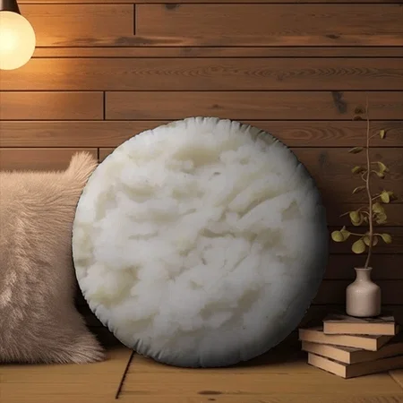 Mashed Potatoes Customized Photo Printed Circle Cushion Pillow