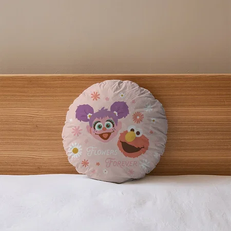 Flowers Forever Customized Photo Printed Circle Cushion Pillow