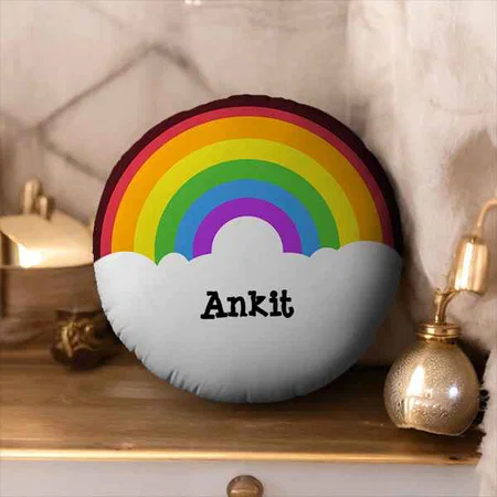 Sweet Cherry Round Customized Photo Printed Circle Cushion Pillow