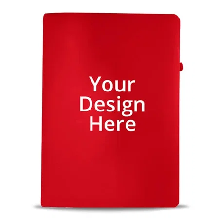 Bright Red Customized Photo Printed Notebook Diary - A5