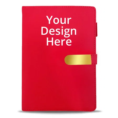 Hot Pink Customized Photo Printed Notebook Diary - A5