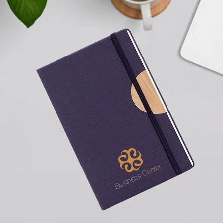 Customized A5 Notebook With Elastic Strap & Bookmark Ribbon | Hard Bound Cover | 192 Writing Pages