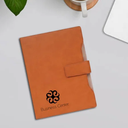 Brown Customized B5 Notebook With Magnetic Flap Closure And Minimalist Design | Hard Bound Cover | 192 Writing Pages