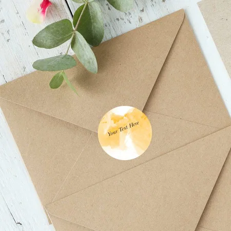 Texture Designed Customized Printed Envelope Seal Sticker