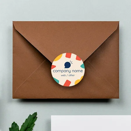 Professional Designed Customized Printed Envelope Seal Sticker