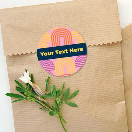 Multicolor Customized Printed Envelope Seal Sticker