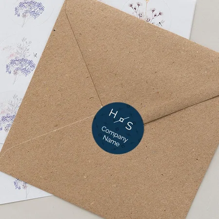 Initials Customized Printed Envelope Seal Sticker
