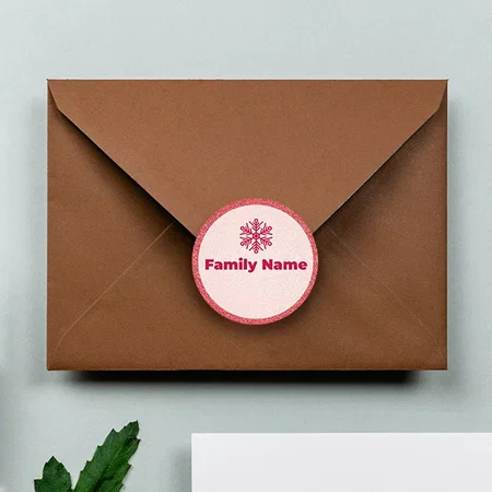 Holiday Themed Customized Printed Envelope Seal Sticker