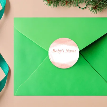 Pastel Art Customized Printed Envelope Seal Sticker