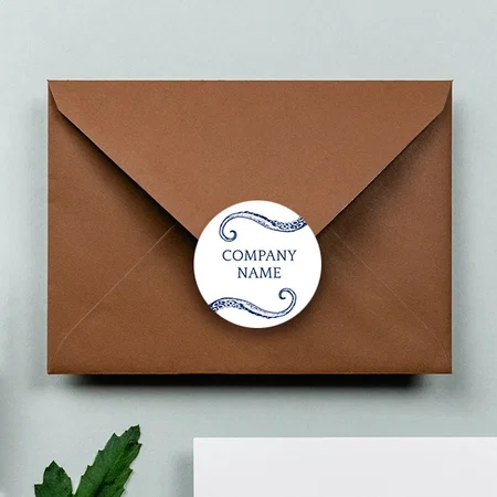 Abstract Art Customized Printed Envelope Seal Sticker