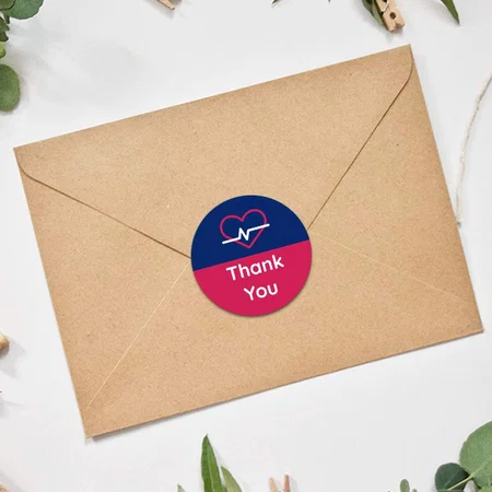 Medical Themed Customized Printed Envelope Seal Sticker