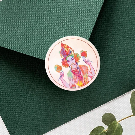 Goddess Designed Customized Printed Envelope Seal Sticker