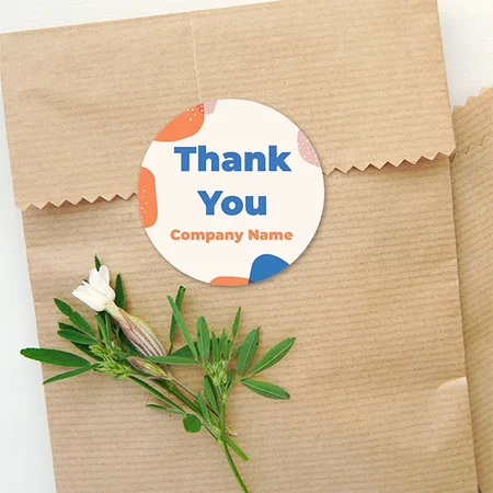 Abstract Customized Printed Envelope Seal Sticker