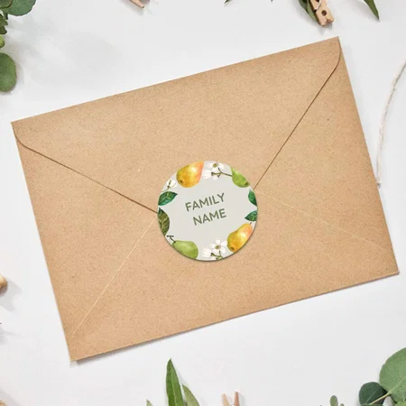 Cute Animal Designed Customized Printed Envelope Seal Sticker