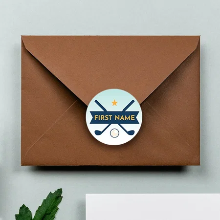 Sports Designed Customized Printed Envelope Seal Sticker