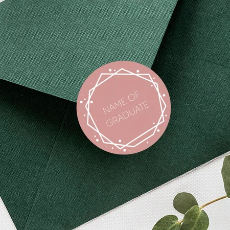 Abstract Customized Printed Envelope Seal Sticker