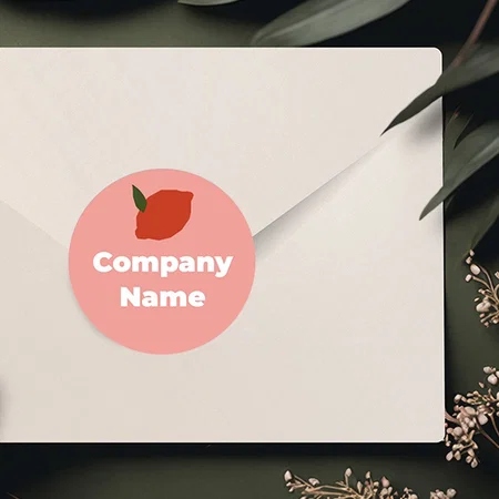Fruit Designed Customized Printed Envelope Seal Sticker