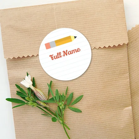 Academic Themed Customized Printed Envelope Seal Sticker