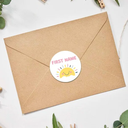 Baby Designed Customized Printed Envelope Seal Sticker