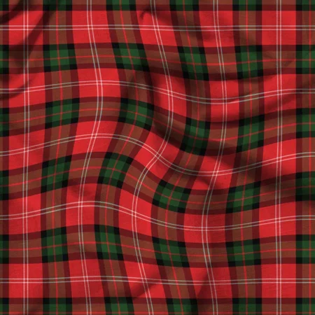 Nesbitt Modern Tartan Pattern Printed Satin Fabric
