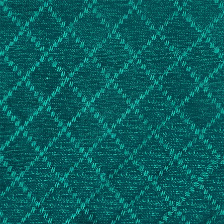 Aqua Blue Firozi Zen Velvet Feel Reversible Chenille Curtain & Upholstery Fabric