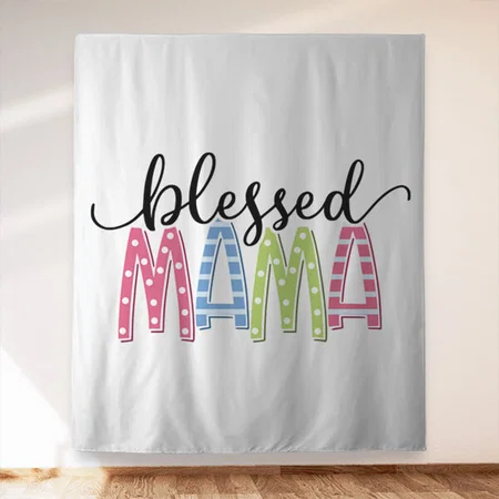Blessed Mama Customized Vinyl Flex Print Backdrop