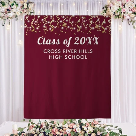 School Class Year Customized Vinyl Flex Print Backdrop