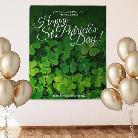 Leaves Design Customized Vinyl Flex Print Backdrop