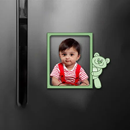 Teddy Bear Customized Acrylic Miniature Photo Caricature Fridge Magnet