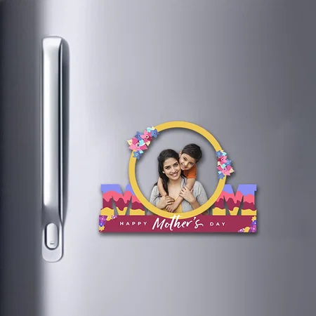 Happy Mother's Day Customized Acrylic Miniature Photo Caricature Fridge Magnet