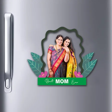 Best Mom Ever Customized Acrylic Miniature Photo Caricature Fridge Magnet