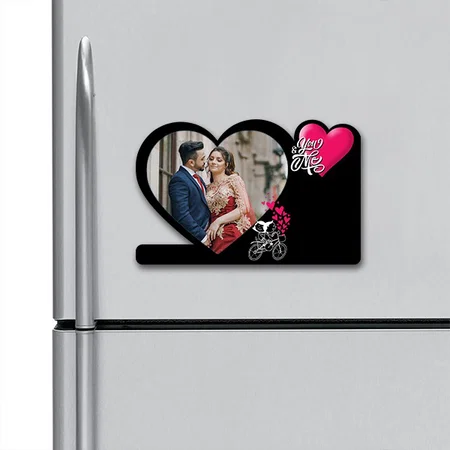 You & Me Customized Acrylic Miniature Photo Caricature Fridge Magnet