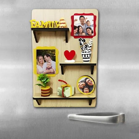 Family Photo Collage Customized Photo Printed 3D Miniature Fridge Magnet