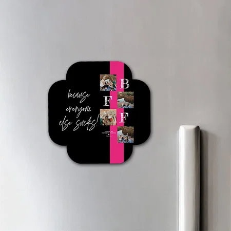 BFF Photo Collage Customized Printed Photo Fridge Magnet