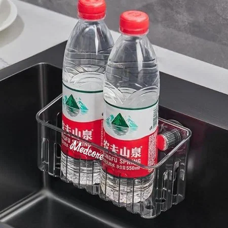 Customized Metal Sponge Holder for Kitchen Sink with Strong Suction Cup, New Kitchen Sink Caddy for Dish Sponge Inside, Removable Sink Organizer Rack for Brush Dish Cloth - ‎10 x 7 x 9 CM