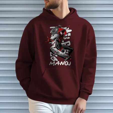 Funky Superhero Customized Unisex Printed Hoodie with Pockets