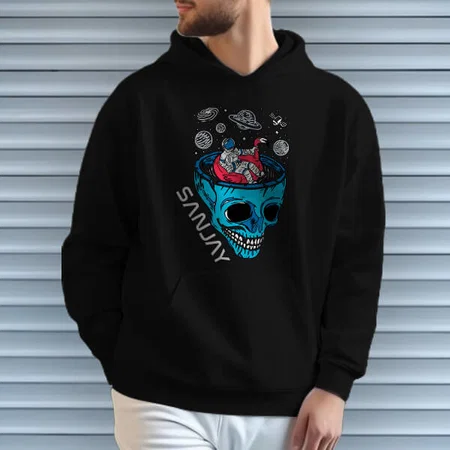 Astronaut in Mind Customized Unisex Printed Hoodie with Pockets