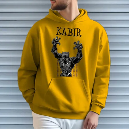 Superhero Customized Unisex Printed Hoodie with Pockets