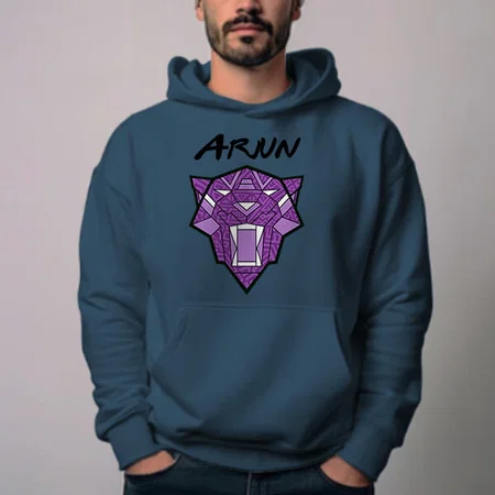 Superhero Helmet Customized Unisex Printed Hoodie with Pockets