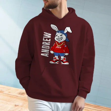 Rapper Customized Unisex Printed Hoodie with Pockets
