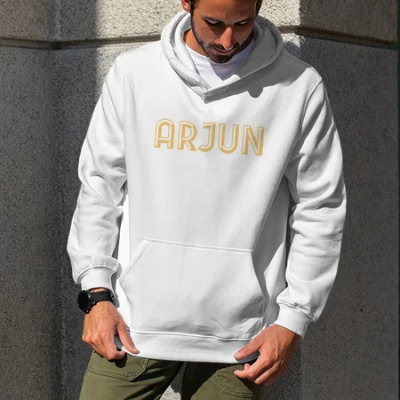 My Name Customized Unisex Printed Hoodie with Pockets