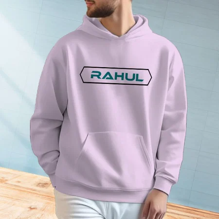 Techno Name Customized Unisex Printed Hoodie with Pockets