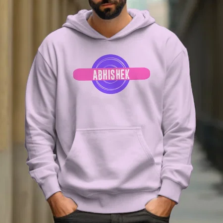Cool Name Customized Unisex Printed Hoodie with Pockets
