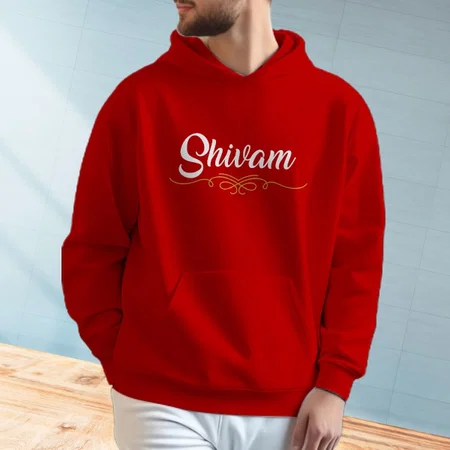 My Name Is Customized Unisex Printed Hoodie with Pockets